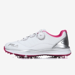 Fila Dimple Boa - Naisten Golfkengät - Valkoinen/Pinkki | FI-38406